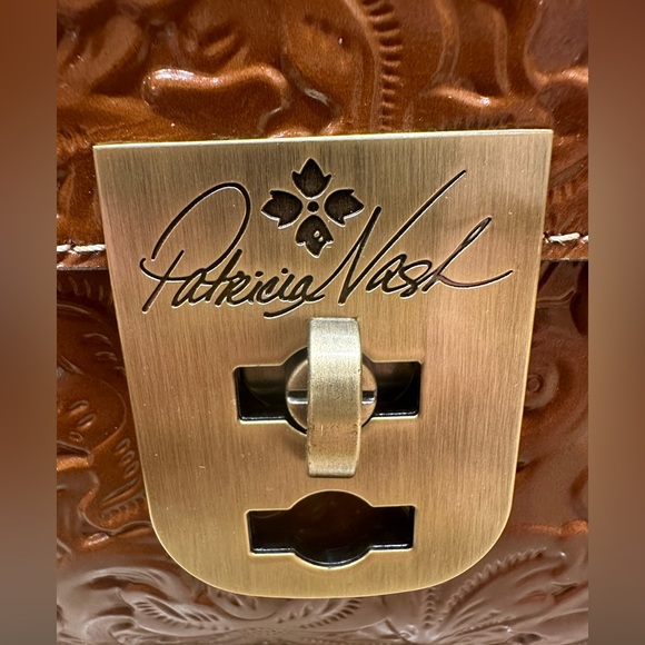 Patricia Nash box set Tooled Claire Satchel and Gela CC Case Florence New in box - Picture 12 of 16